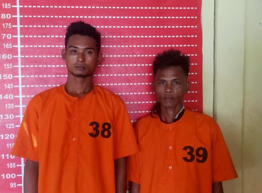 Dua Pria Terduga Pelaku Pembakaran Rumah Warga Betung Silau Rakyat Ditangkap