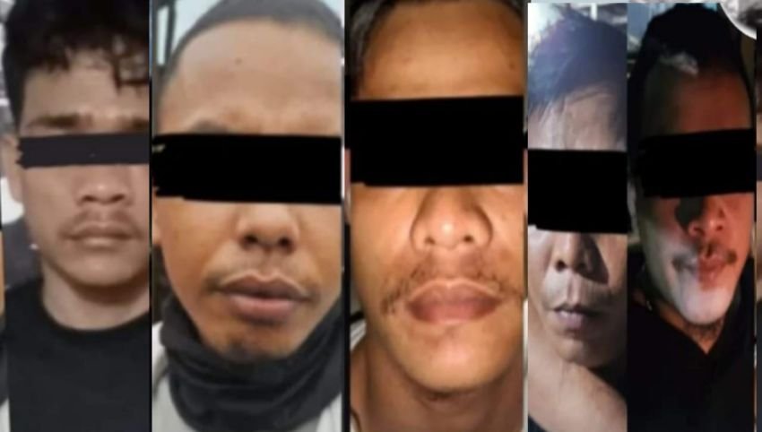 Terungkap! Ini Potret Kolase Para Pelaku Pengeroyokan Ustadz di Baros