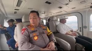 Kapolri Patroli Udara Jalur Tol Pastikan Keamanan Arus Balik Lebaran