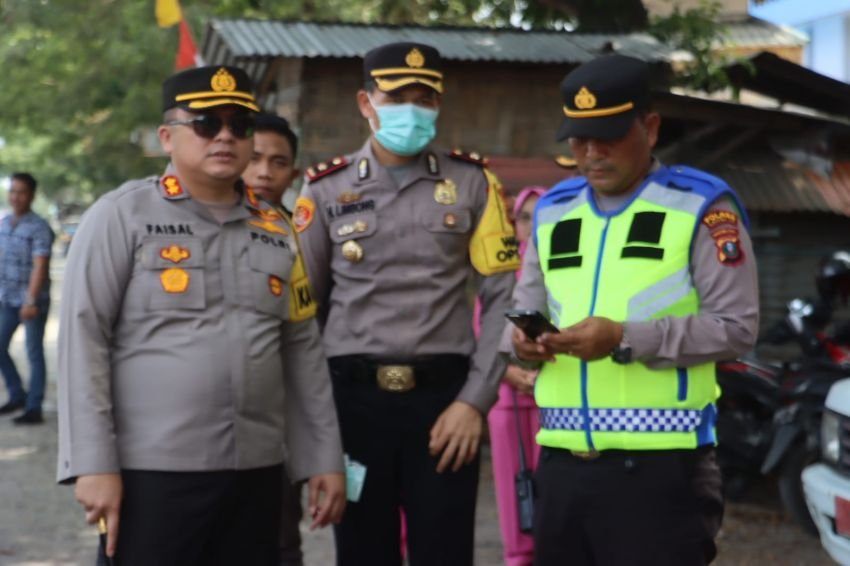 Kapolres Langkat Cek Pos YAN Operasi Ketupat Toba 2024