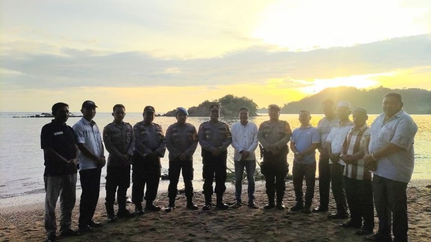 Melayani Masyarakat, Kabag Ops Polres Madina Cek Pengamanan di Wilayah Pantai Barat
