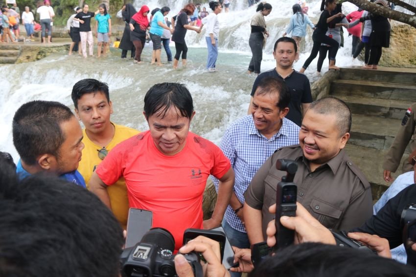 Kunjungi Wisata Air Terjun Aek Sijorni, Hassanudin: Ini Anugerah Ilahi, yang Sangat Indah dan Harus Tetap Dijaga