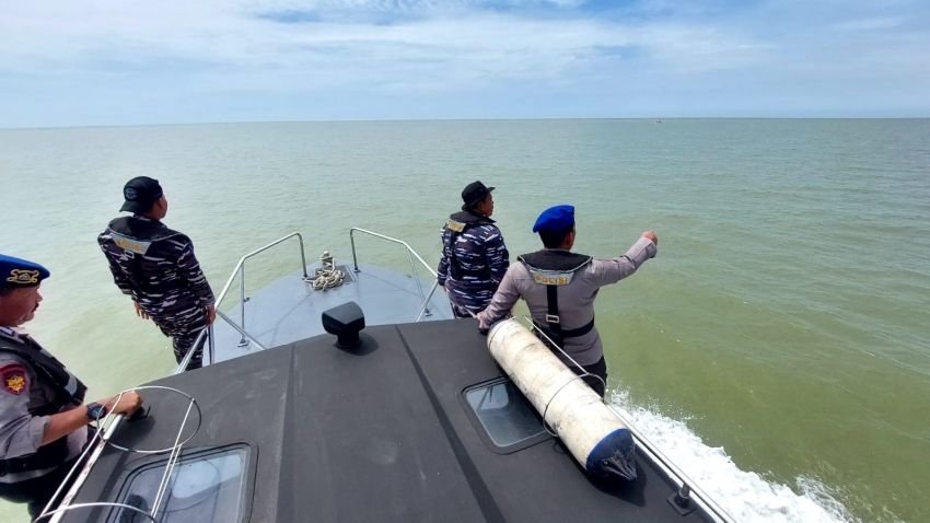 Cegah Penyelundupan Narkoba dan Barang Ilegal Masuk Ke Langkat, Sat Polairud Polres Langkat Gelar Patroli