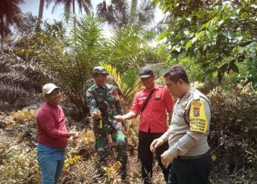 Pencegahan Karhutla, Bhabinkamtibmas Polres Labuhanbatu Patroli Terpadu