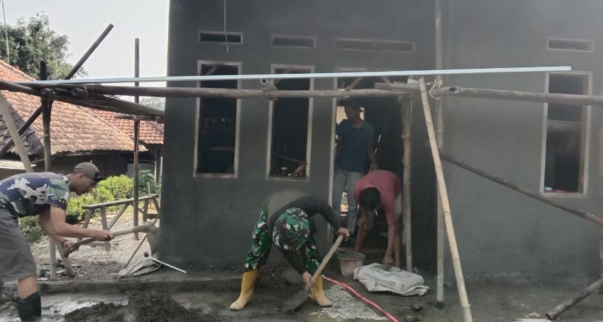 Rumah Pahanudin Dapat Program Rutilahu dari TMMD ke 120 Kodim 0619