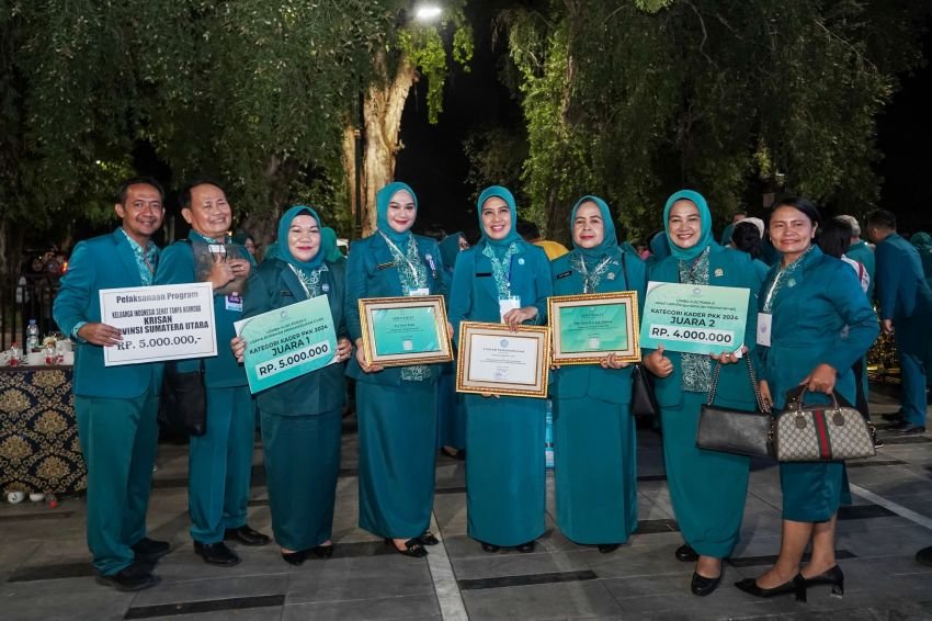 TP PKK Sumut Mendapat Penghargaan di HKG PKK Tingkat Nasional