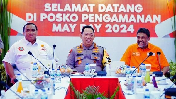 Rangkaian Aksi May Day Berjalan Lancar, Kapolri Ucapkan Terimakasih