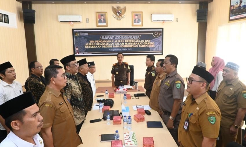 Kejari Padangsidimpuan Gelar Rakor Tim Pakem Tahun 2024