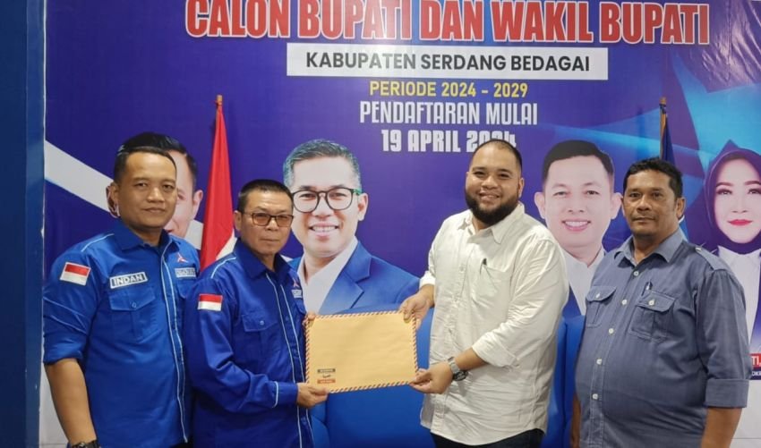 Anak Mantan Bupati Sergai Resmi Daftar ke Partai Demokrat sebagai Bacawabup