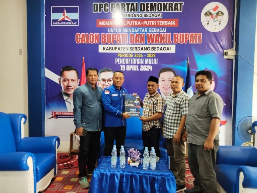 Dzul Pansyah Daftar Bacalon Wabup Sergai ke 4 Parpol Termasuk Demokrat