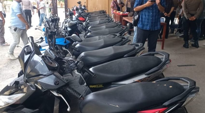 3 Orang Spesialis Ranmor Diringkus Polisi, 14 Sepeda Motor Jadi Barang Bukti
