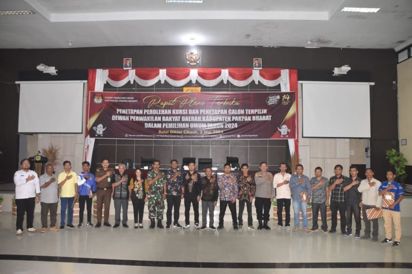 Ini 20 Calon Terpilih DPRD Pakpak Bharat Periode 2024-2029 Di Tetapkan KPUD Pakpak Bharat,Golkar Raih Kursi Terbanyak