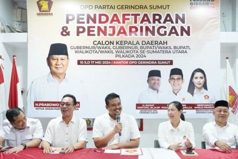 Resmi Jadi Kader Gerindra, Bobby Nasution Langsung Daftar Bakal Calon Gubernur Sumut