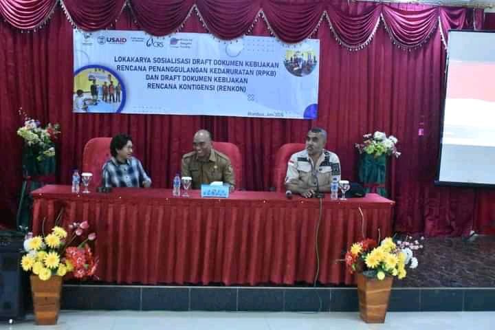Lokakarya Sosialisasi Draf Dokumen Kebijakan Rencana RPKB dan Rencana Kontigensi Wujudkan Belu tangguh Bencana