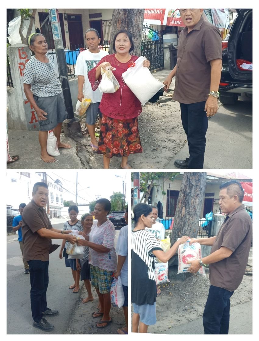 Peduli Sesama, Drs Wong Chun Sen Tarigan MPd.B, Anggota DPRD Kota Medan Bagikan Sembako