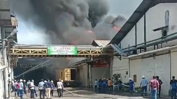 Gudang PT Musim Mas di Medan Terbakar