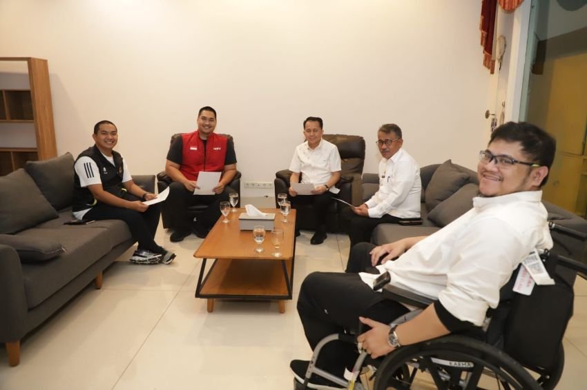 Tancap Gas, Usai Dilantik Agus Fatoni Langsung Bertemu Menpora Bahas Kesiapan PON