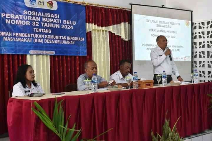 Kabid Domi Mali Sosialisasi Peraturan Bupati Nomor 32 Tahun 2024 Tentang Pembentukan KIM