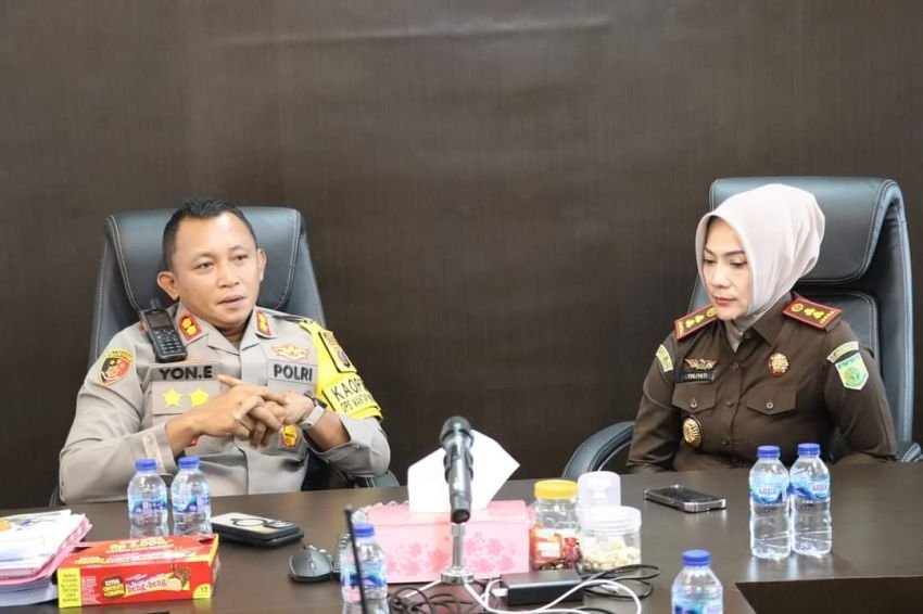 Jalin Silaturahmi, Kapolres Sambut Kunjungan Kepala Kejari Tanjung Balai dan Rombongan