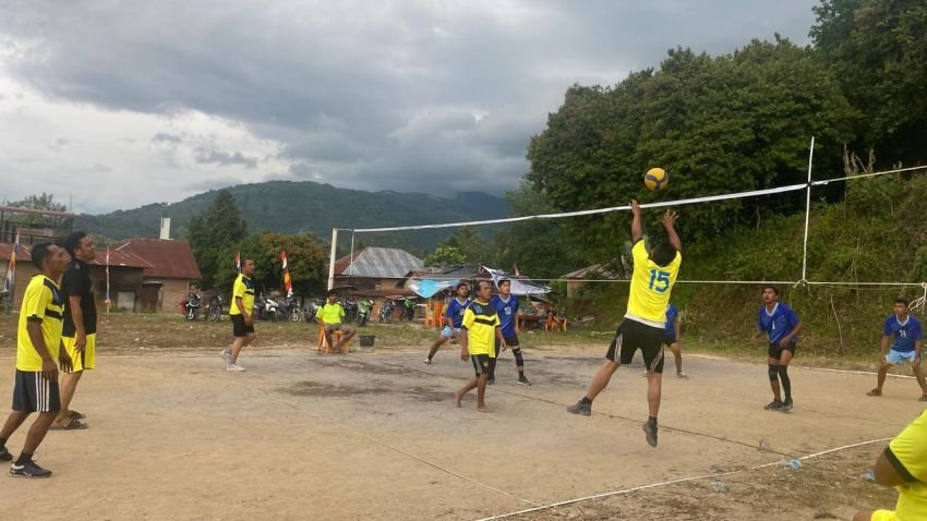 Tournamen Volly Antar Lorong Parbangunan Cup 1, Salobasta VC Kandaskan Ribakkon VC 3-0