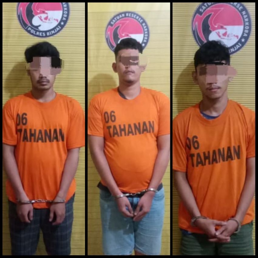 3 Pengedar Sabu Diringkus Polisi di Binjai