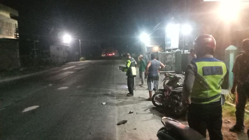 Dua Sepeda Motor Berboncengan Tiga Terlibat Kecelakaan di Sergai