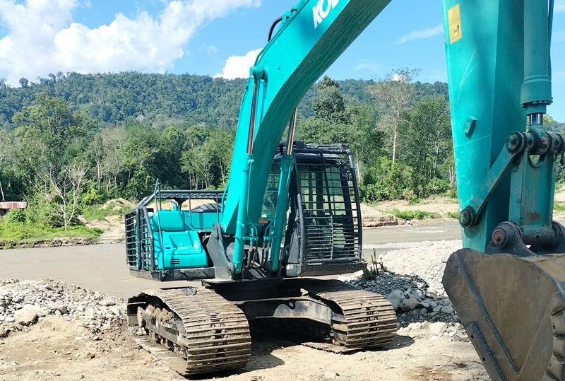 7 Tersangka dan 12 Alat Berat PETI Kotanopan Sudah di Mako Polres Madina