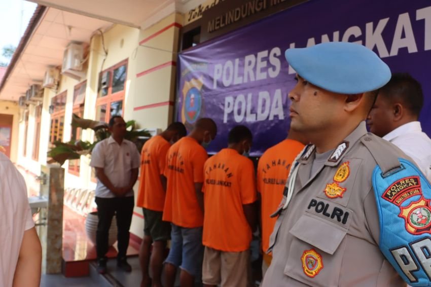 66 Tersangka dari 57 Kasus Narkoba Diringkus Polres Langkat Selama Mei 2024