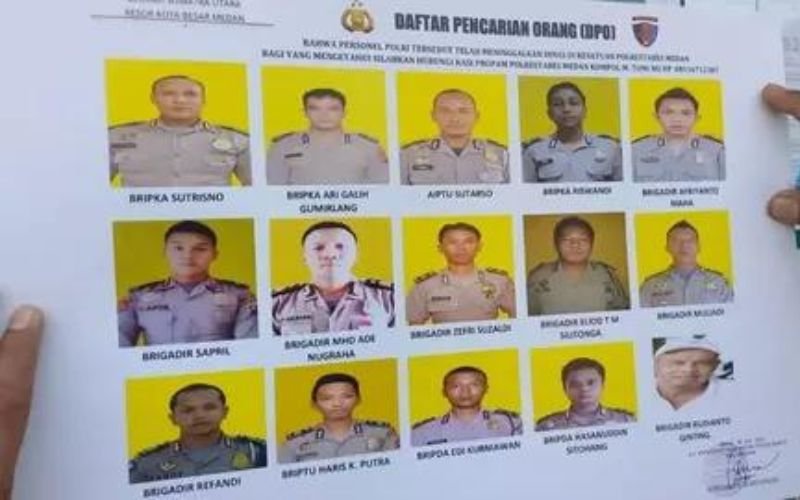 Beredar 15 Wajah Polisi Polrestabes Medan Masuk DPO, Kabid Humas : Sudah di PTDH