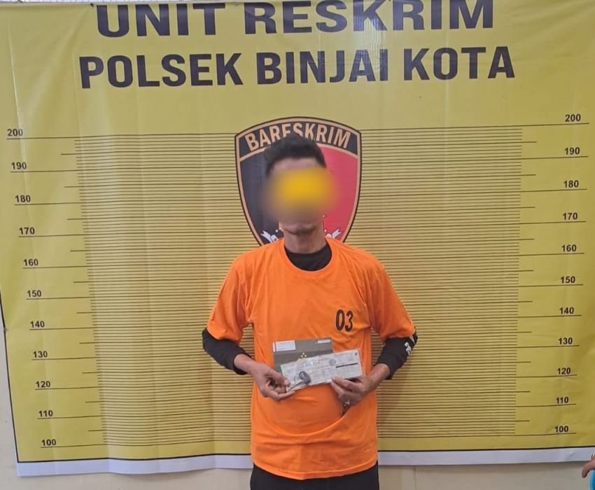 Curi Motor di Tempat Arisan, Pele Diringkus Polisi di Binjai