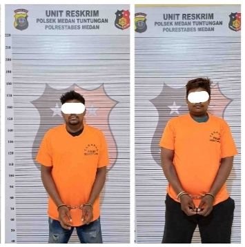 Modus Kusuk, Dua Tersangka Pencurian dan Penggelapan Diciduk Polsek Medan Tuntungan