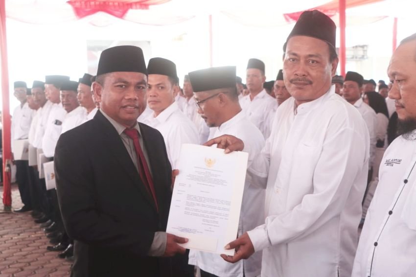 Bupati Darma Wijaya Kukuhkan 1.298 Orang Anggota BPD se-Sergai