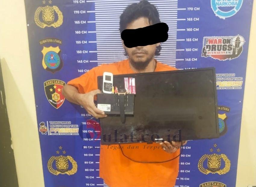 Tandai Wajahnya ! Pelaku Bongkar Rumah Diciduk Saat Duduk Dijembatan Menuju Pajak Pekan Sialang Buah