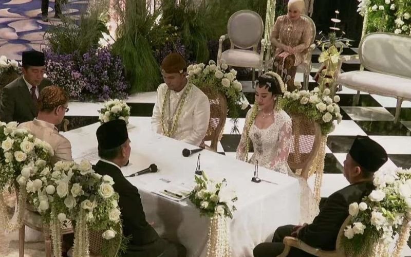 Presiden Jokowi Saksi Pernikahan Selebritis Thariq Halilintar dan Aaliyah Massaid