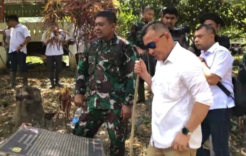 Region Head PTPN IV Regional VI KSO Bersama Danrem Lilawangsa Ziarah ke Makam Pahlawan Nasional Cut Meutia