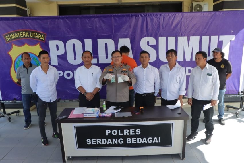 Tim Unit II Sat Narkoba Polres Sergai Ringkus Seorang Pria Bawa Sabu 100,53 Gram dan 100 Butir Ekstasi