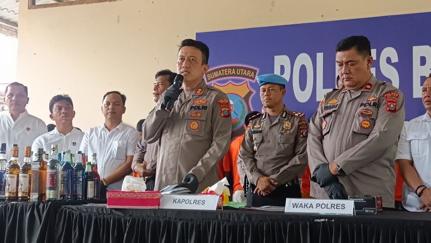 Polres Binjai Rilis Hasil Operasi Patuh-Pekat Toba 2024