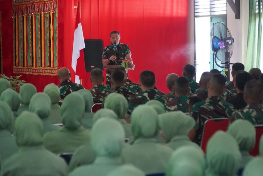 Danrem 012/TU dan Ketua Persit KCK Koorcab Rem 012 PD IM Lakukan Kunjungan Kerja ke Kodim 0109/Aceh Singkil