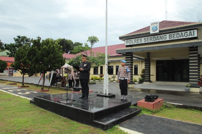 Kabag Ops Polres Sergai Pimpin Upacara Hari Kesaktian Pancasila