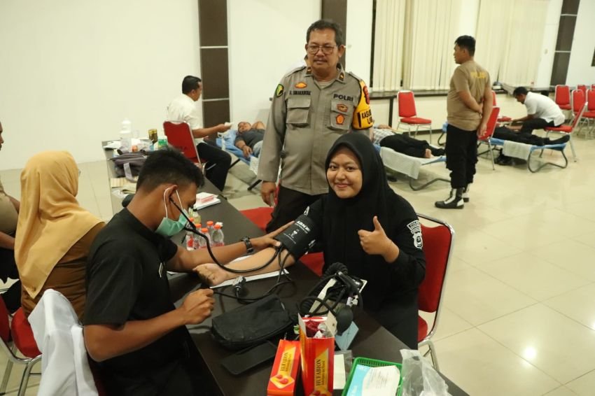 Polres Serdang Bedagai Gelar Donor Darah Diikuti Polri, Masyarakat hingga Wartawan