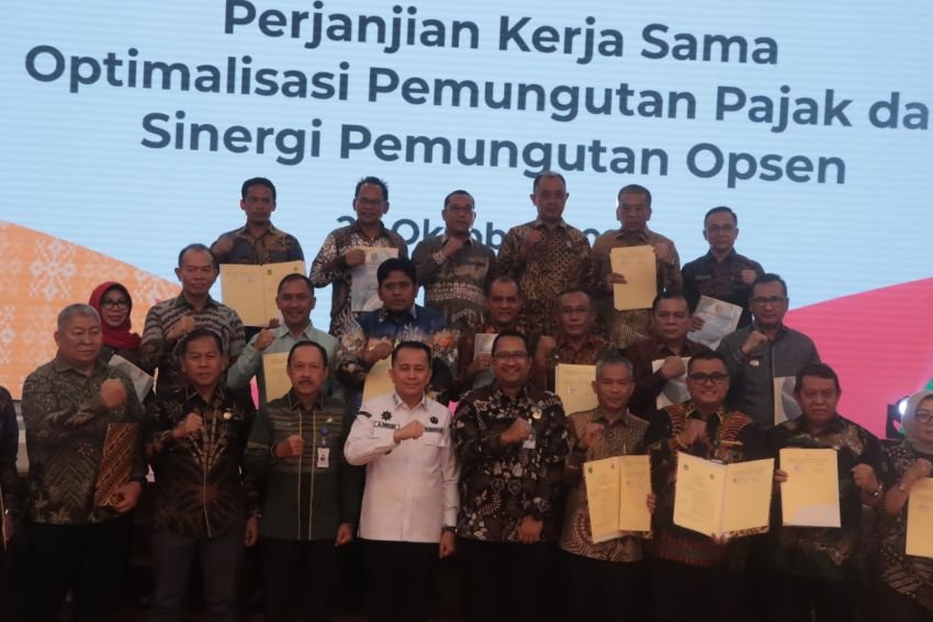 Optimalkan Pemungutan Pajak dan Opsen, Pemkab Sergai Teken Kerja Sama dengan Pemprov Sumut
