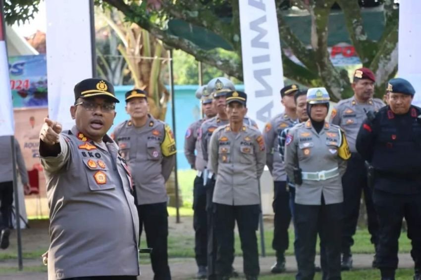 Polres Tanah Karo Sterilkan Lokasi Aquabike