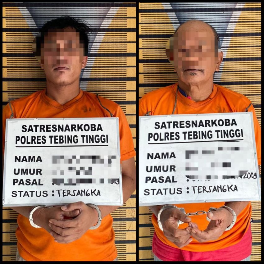 Kembali, Satres Narkoba Polres Tebing Tinggi Tangkap Dua Pria Miliki Sabu