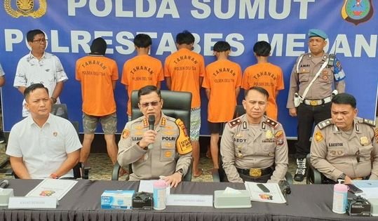 6 Sindikat Perampok Ustaz-Driver Ojol di Medan Ditangkap