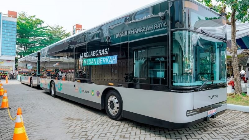 Mulai Dioperasikan Gratis Hari Ini, Cek Rute Yang Dilalui Bus Listrik di Kota Medan