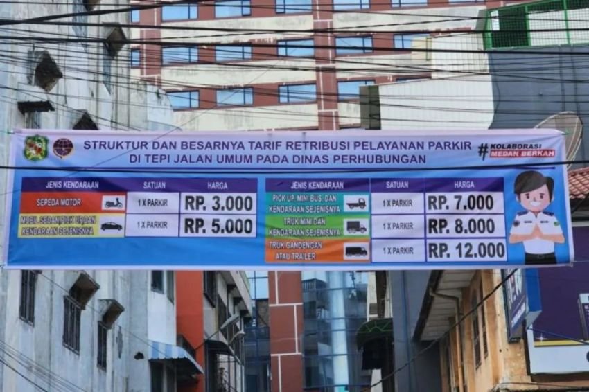 Heboh Tarif Parkir di Medan Bakal Naik, Dikecam Netizen: Beresin Dulu Parkir Liarnya