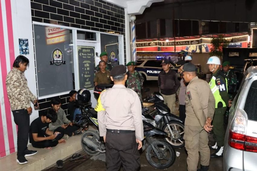 Polres Labuhanbatu Patroli Gabungan Libatkan Tiga Pilar, Cipkon Pemilu Damai Dimasa Kampanye