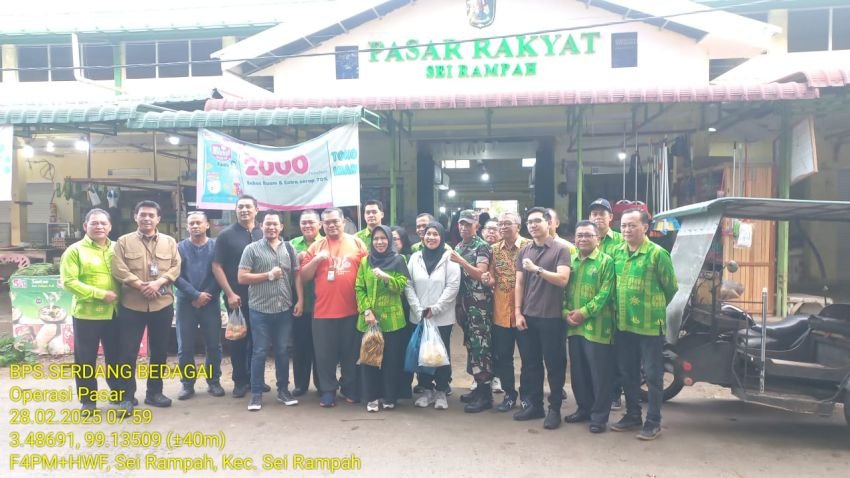 Jelang Ramadhan, Polres Sergai dan Pemkab Sergai Sidak Pasar Rakyat Sei Rampah