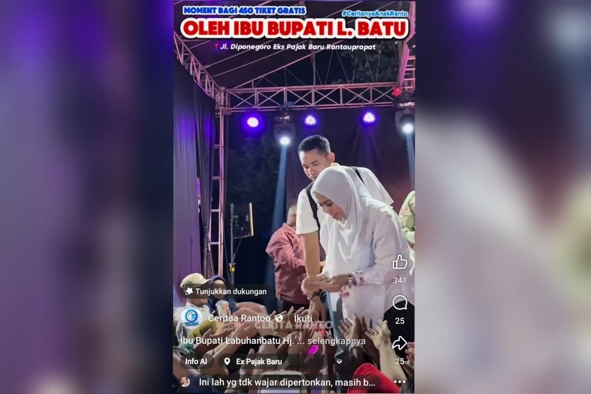 Bupati Labuhanbatu Buka Carnaval di Eks Pasar Baru Rantauprapat Tuai Respons Warganet