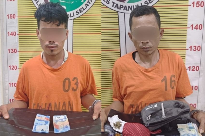 Dua Warga Muara Batang Toru Tapsel Diamankan Polisi Diduga Penyalahgunaan Narkoba